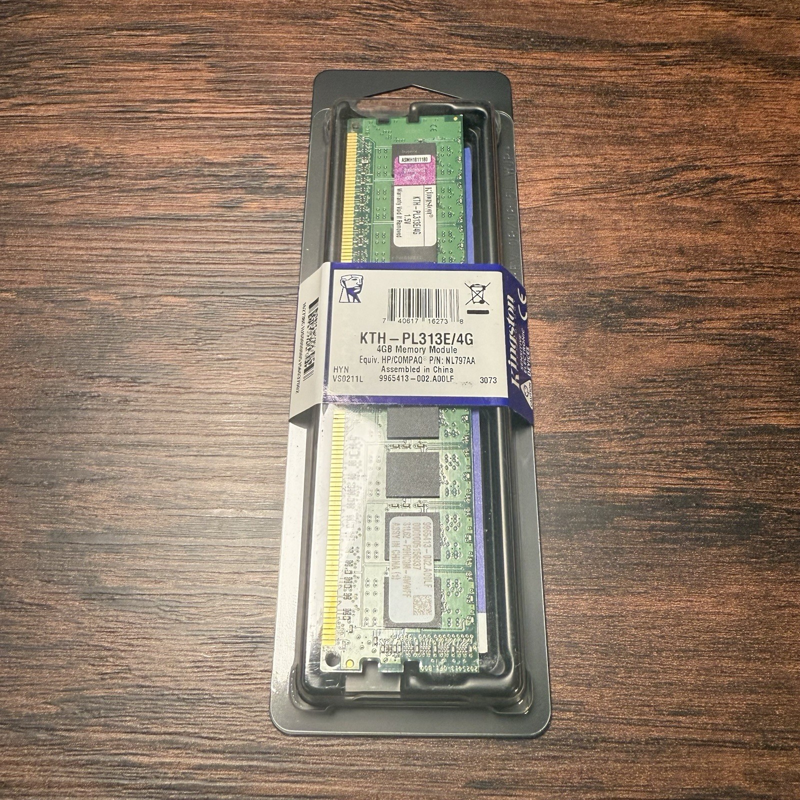 Kingston 4GB DDR3 1333MT/s ECC Unbuffered DIMM HP/Compaq PN:NL797AA NOS