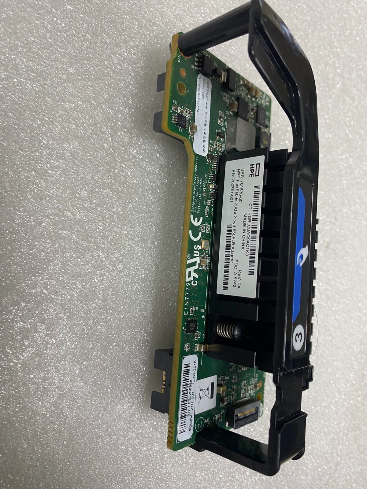 HP 650FLB FlexFabric 20Gb Dual Port Adapter 701536-001 700761-001 HSTNS-B030