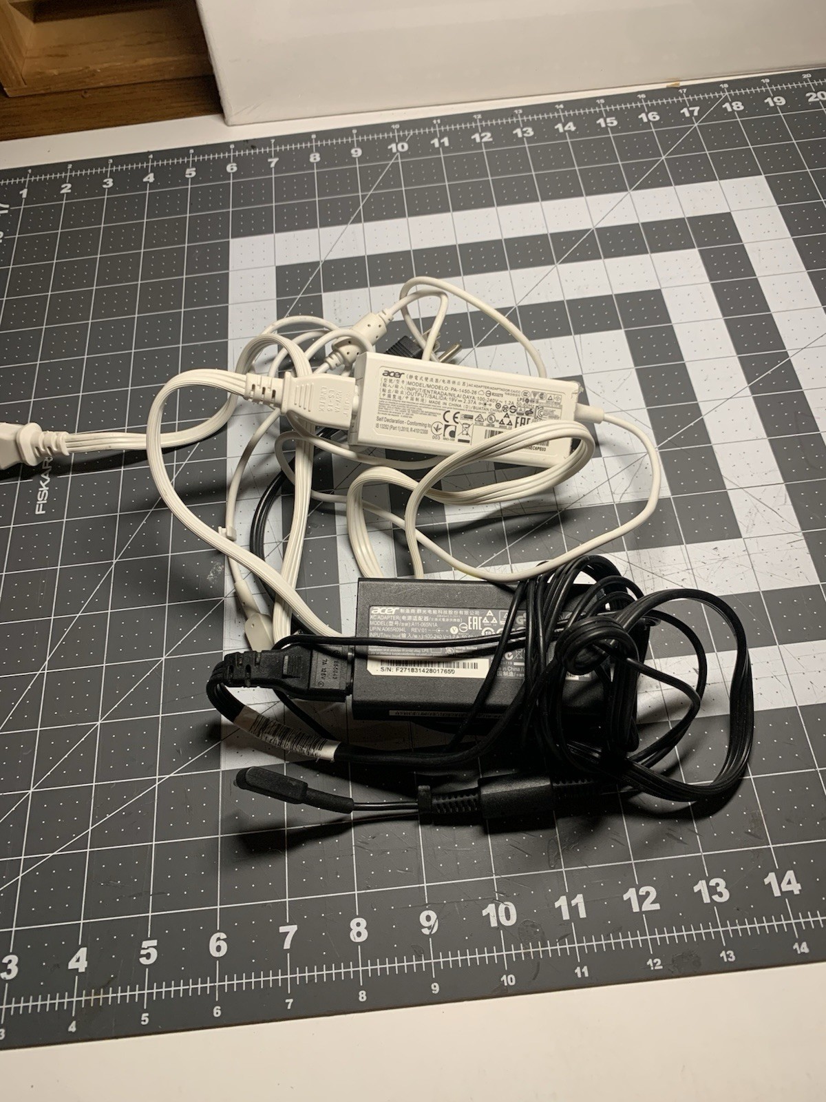 Vintage Lot Of 2 Vintage Acre chargers.  Acer 45W AC