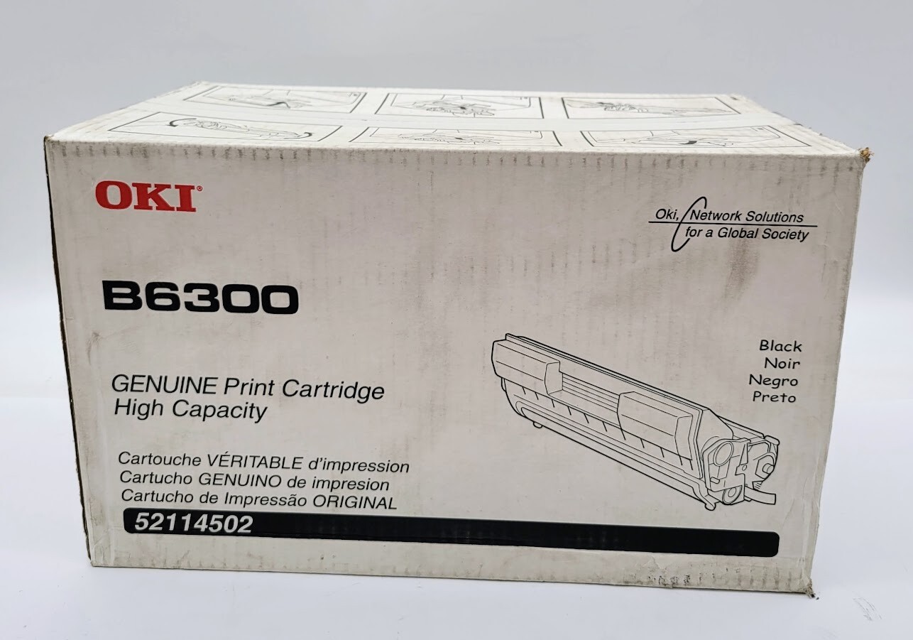 GENUINE OKI B6300 HIGH CAPACITY TONER CARTRIDGE 52114502