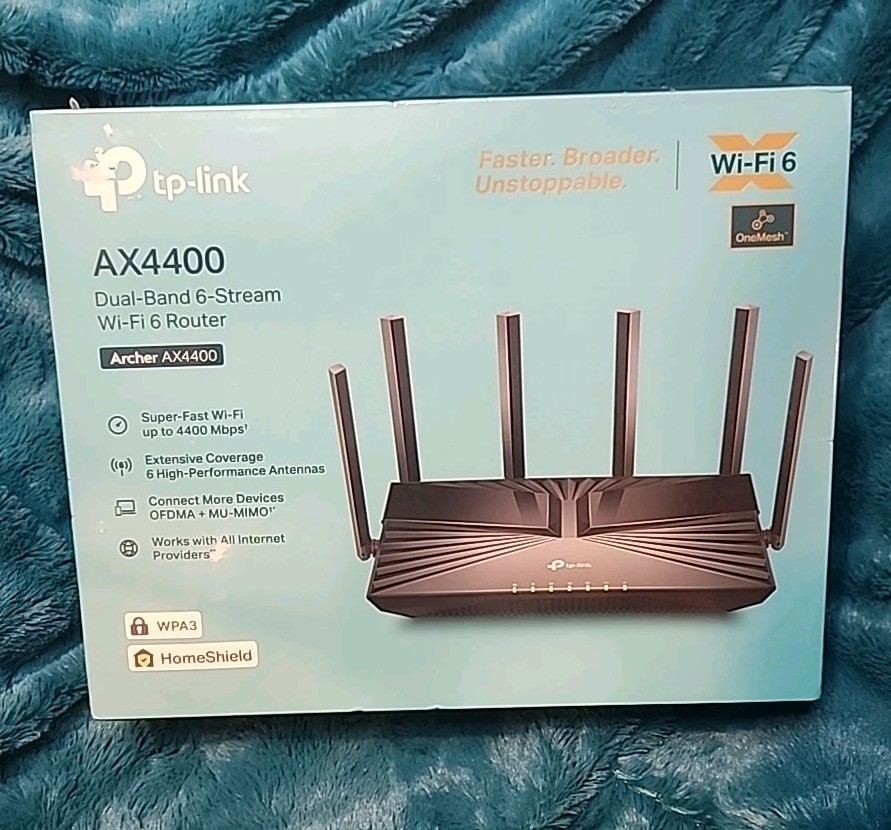 New Sealed TP-Link Archer AX4400 DualBand 6-Stream WiFi6 Wireless Gigabit Router