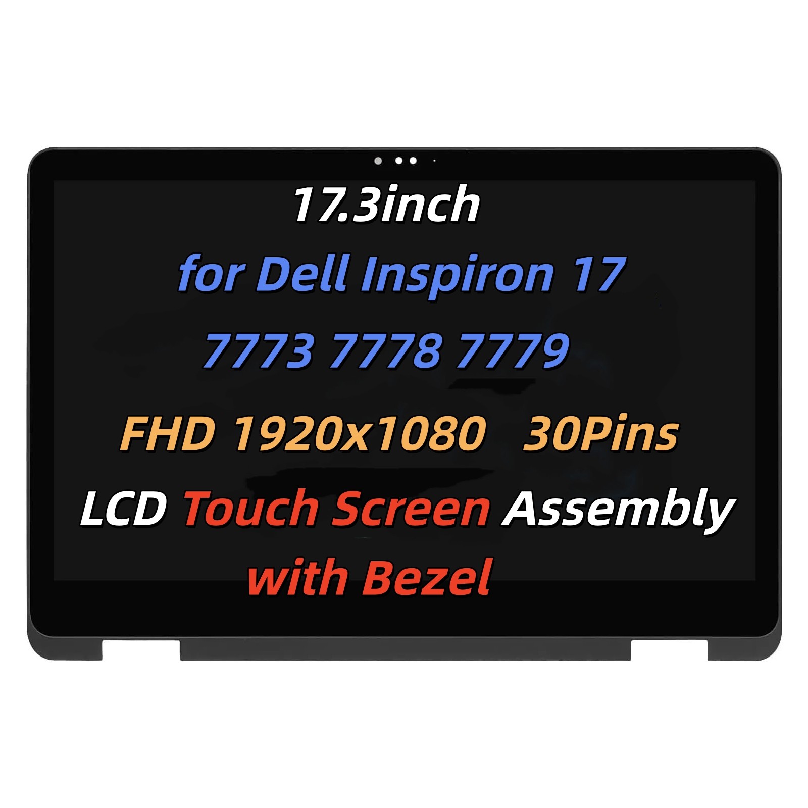 For Dell Inspiron 17 7778 7773 7779 LCD Touch Screen Replacement Y3GHM 0Y3GHM