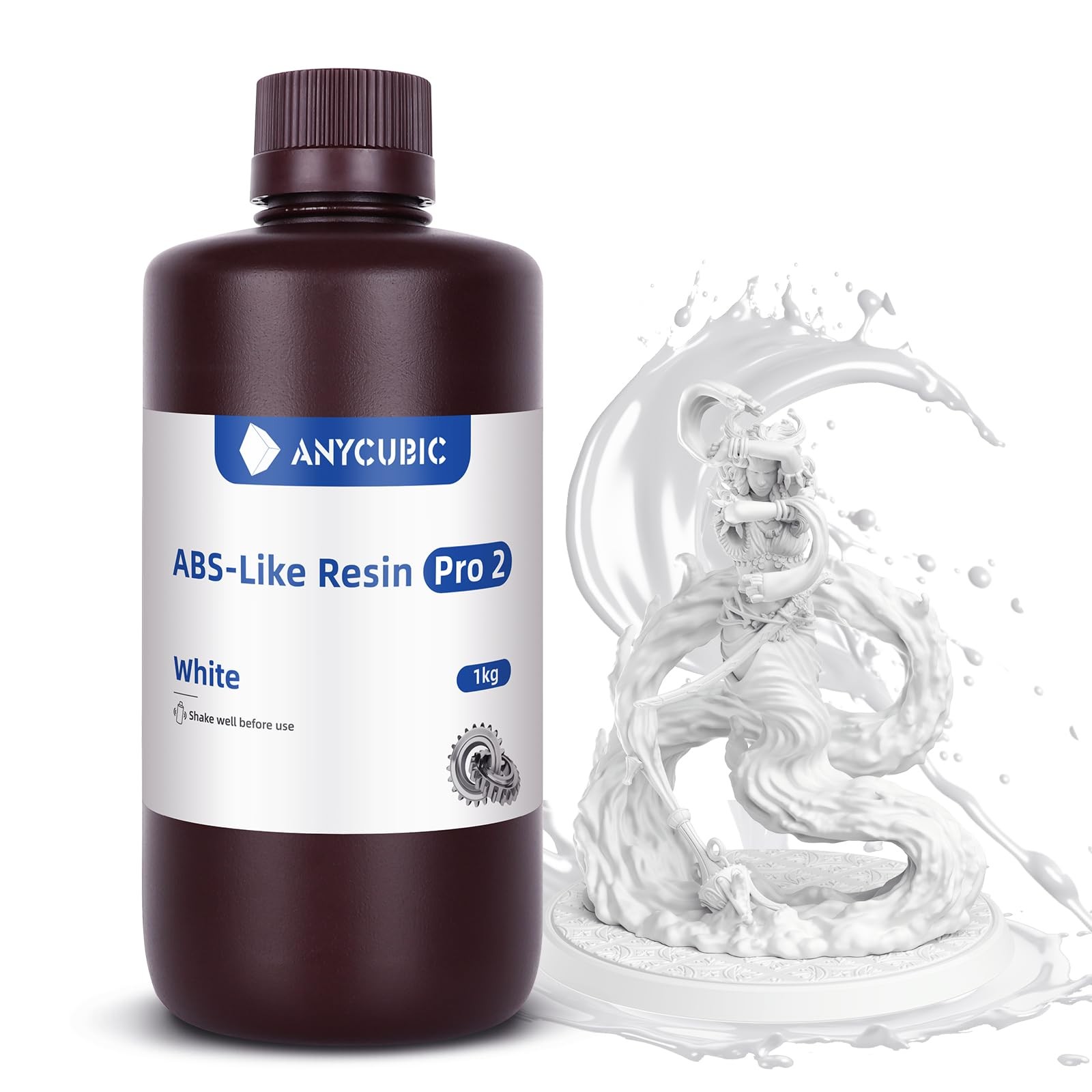 ANYCUBIC ABS-Like Resin Pro 2, Upgraded 8K 3D Printer Resin with Enhanced