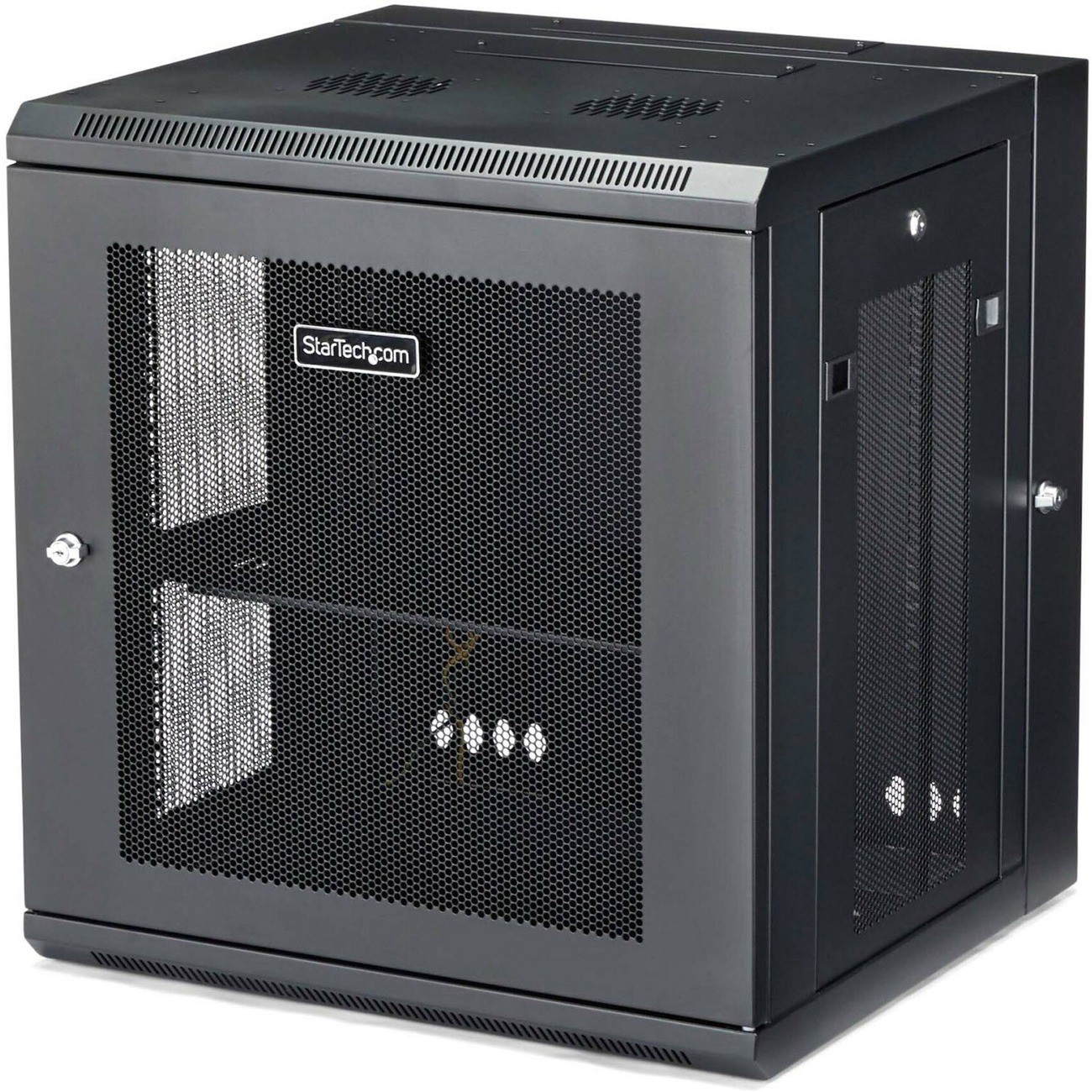 StarTech RK12WALHM 4-Post 12U Wall Mount Network Cabinet - Black