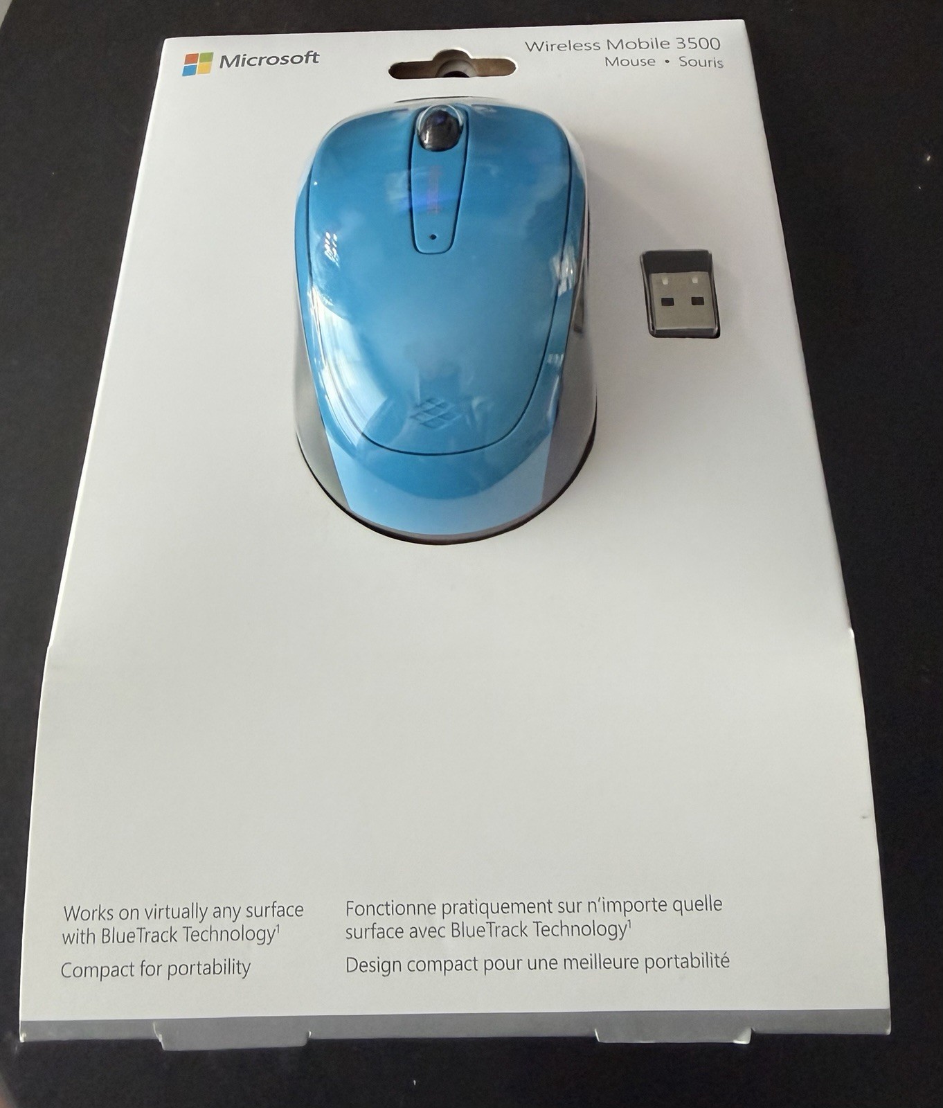 New Microsoft Wireless Mobile Mouse 3500 BlueTrack Technology USB 1571 1496