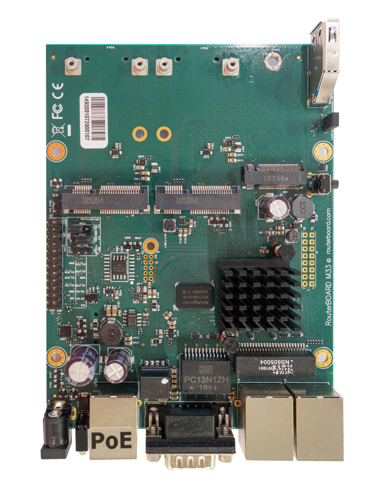 MIKROTIK Powerful OEM RouterBOARD Gigabit LAN and two miniPCIe slots RBM33G