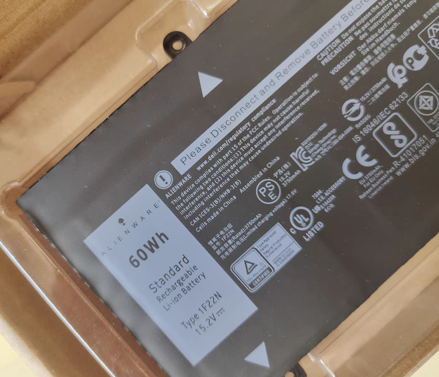 OEM 1F22N Battery For Alienw M15 2018 M17 G5 5590 G7 7590 7790 8622M HYWXJ NEW