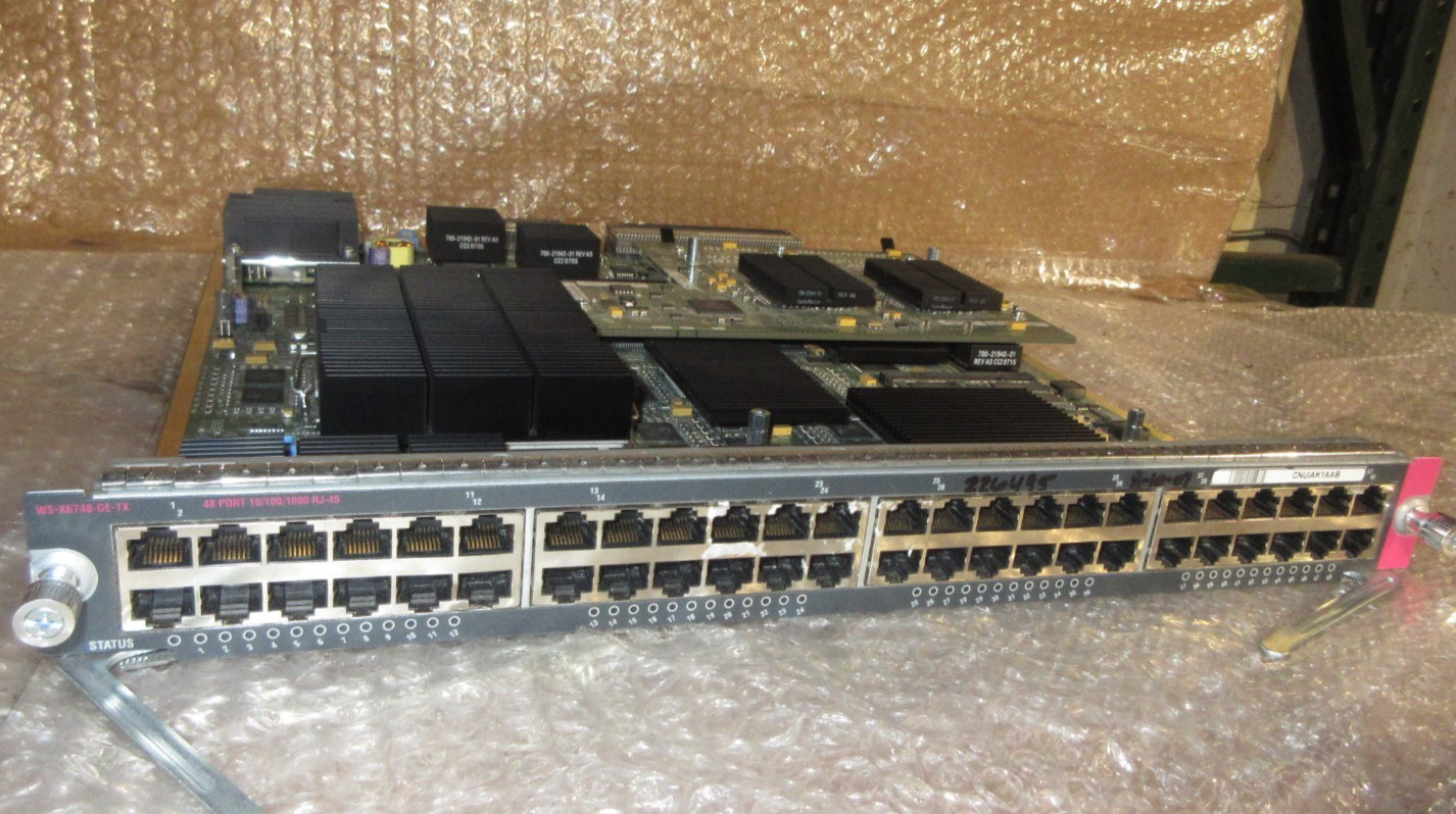 Cisco WS-X6748-GE-TX 48-Port Gigabit Ethernet Module