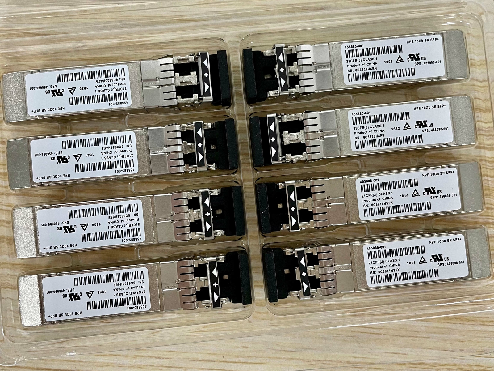 HPE 10Gb SR SFP+ 455885-001 455883-B21 456096-001 HP BladeSystem c-Class 850nm