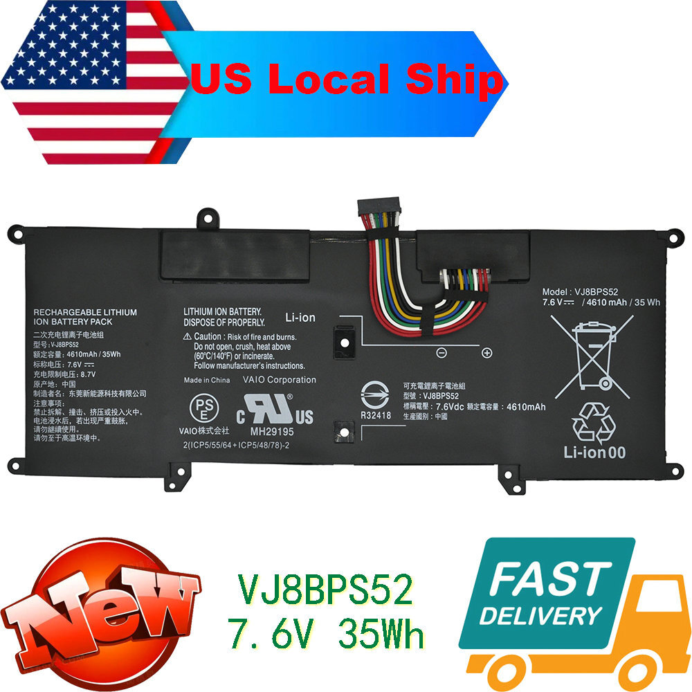 VJ8BPS52 V-J8BPS2 battery for Sony VAIO VJPG11C11N VJS141C11L VJS132C11L