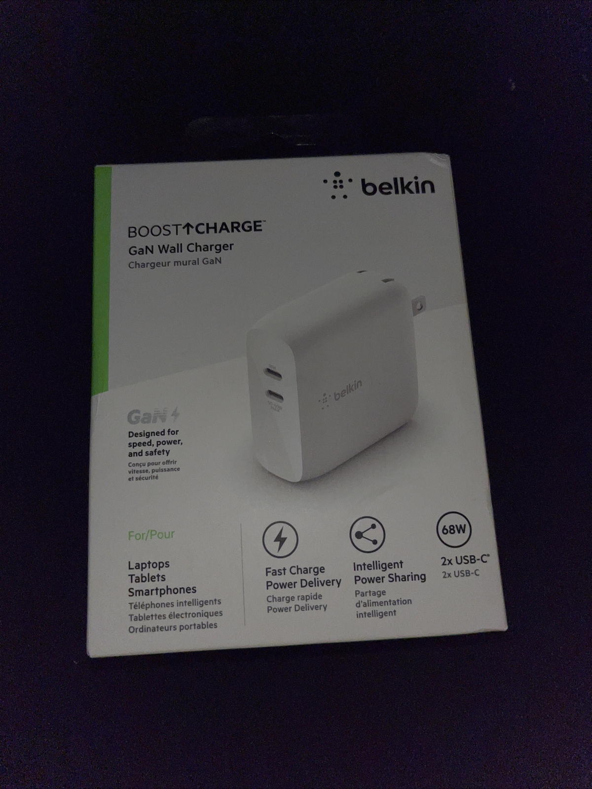 Belkin WCH003DQ USB-C Charger - White