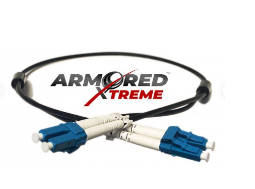 15 Meter OS2 LC LC Armored Xtreme Indoor/Outdoor Fiber Patch Cable