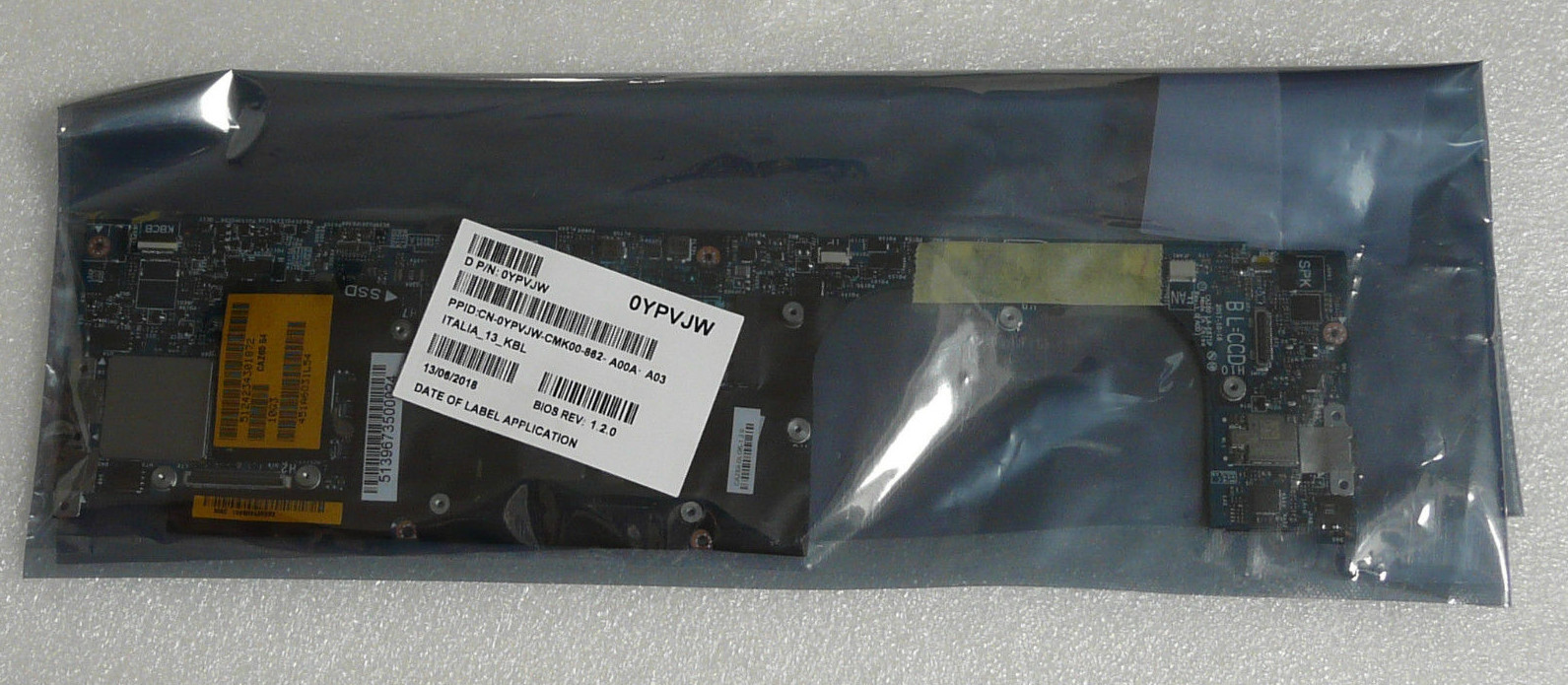 BRAND NEW GENUINE DELL XPS 13 9370 MOTHERBOARD i5 8250U 3.4GHz 8GB YPVJW LA-E671