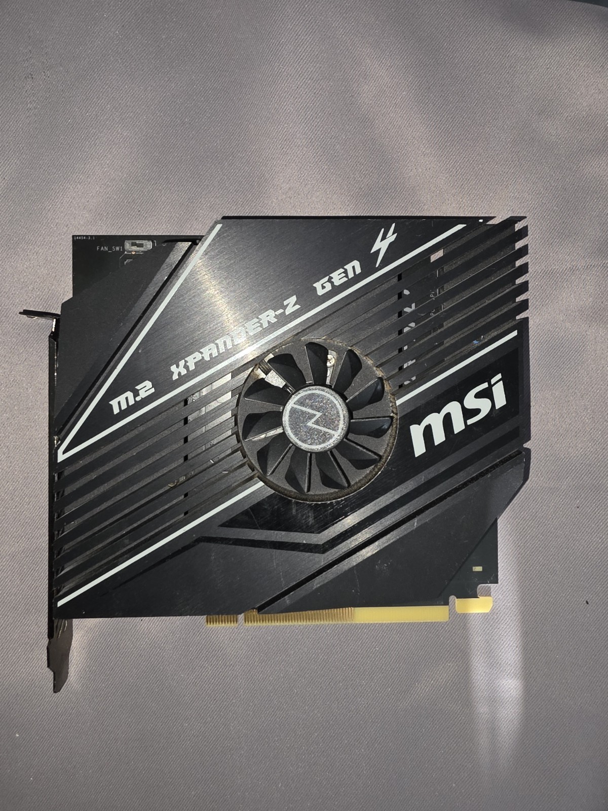 MSI M.2 Xpander-Z Dual M.2 NVMe PCle Expansion Card Heatsink Fan