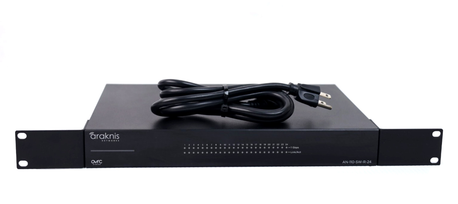 Araknis AN-110-SW-R-24 Series 24 Port Rack Unmanaged Gigabit Network Switch r795