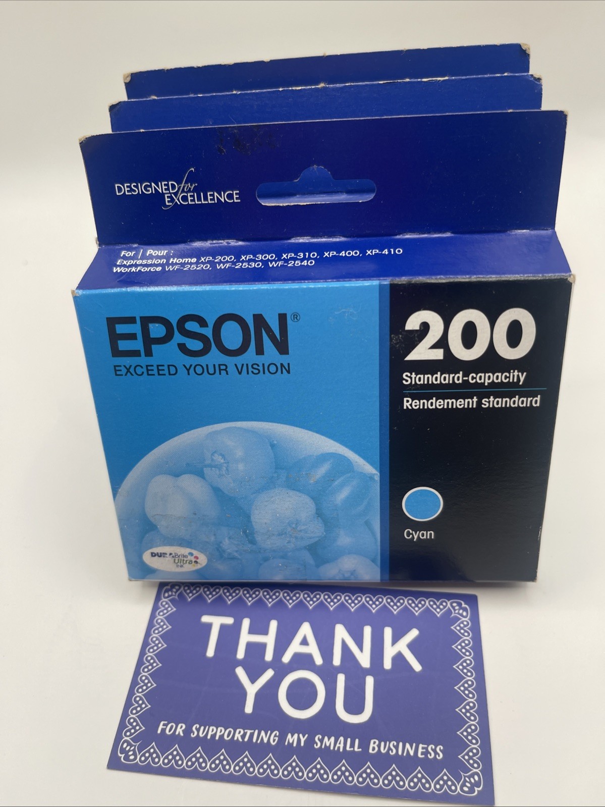 EPSON 200 Cyan Ink Cartridge LOT OF 3 EXP 5/23 2/25 New