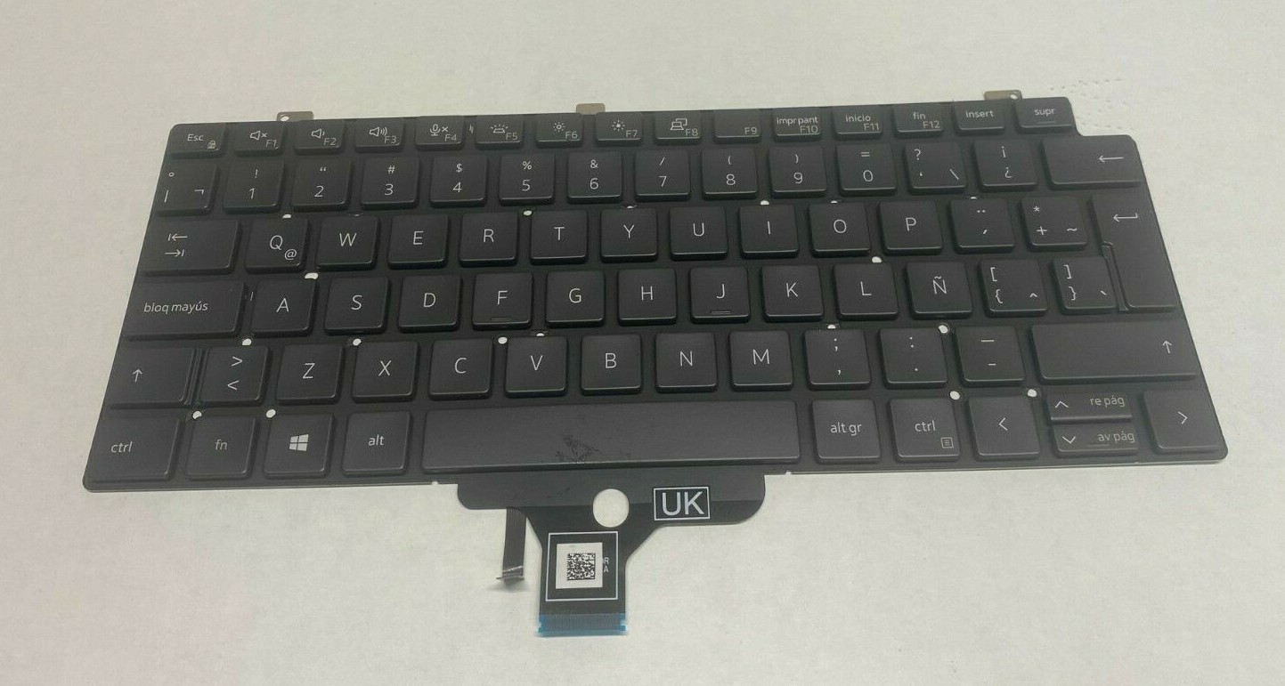 New Genuine Dell Latitude 7310 Laptop Backlit Latin Spanish Keyboard - 6J5CD