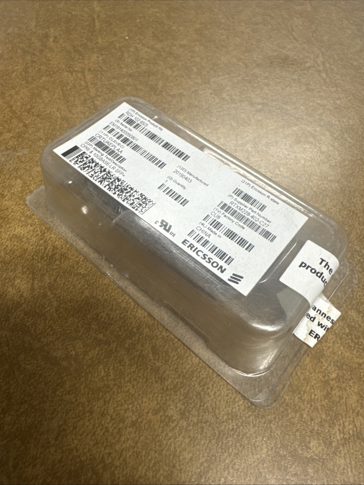 ERICSSON  RDH10265/3 RDH 102 65/3 Fiber Module