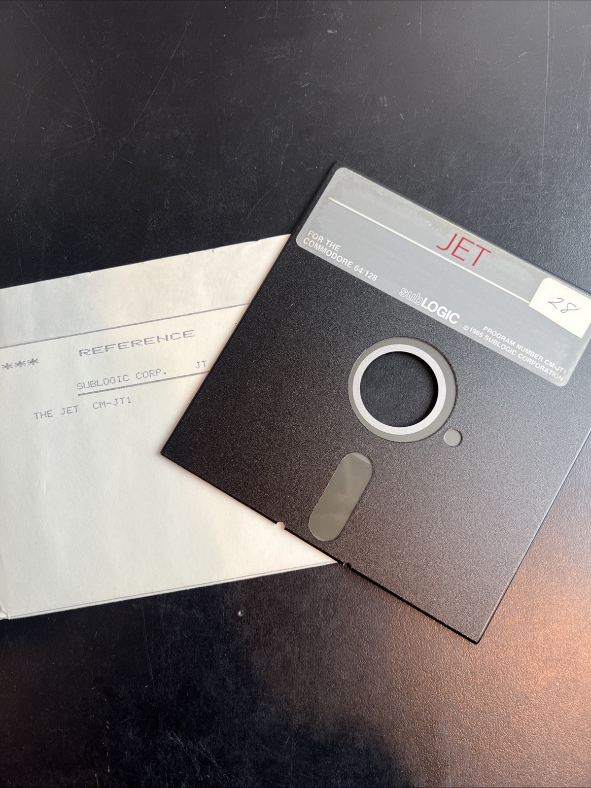 Jet by SubLogic - Commodore 64 / 64C / 128D / 128 / SX-64 5.25" Video Game Disk