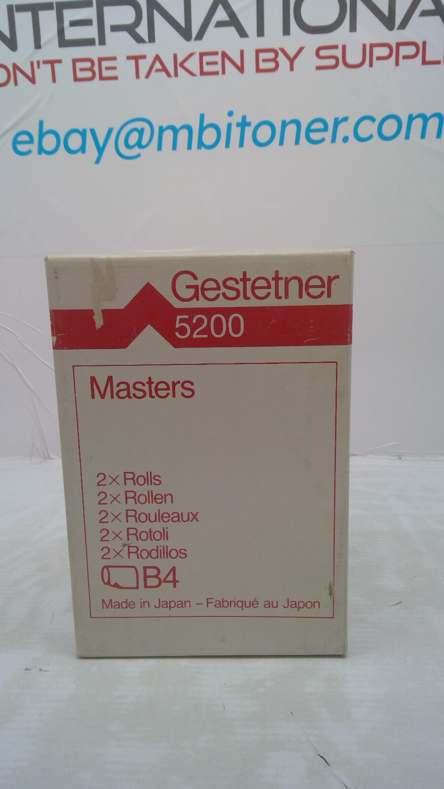 Gestetner 5200 Series CopyPrinter B4 Masters CPMT3 (2730912) 893846 Box/2