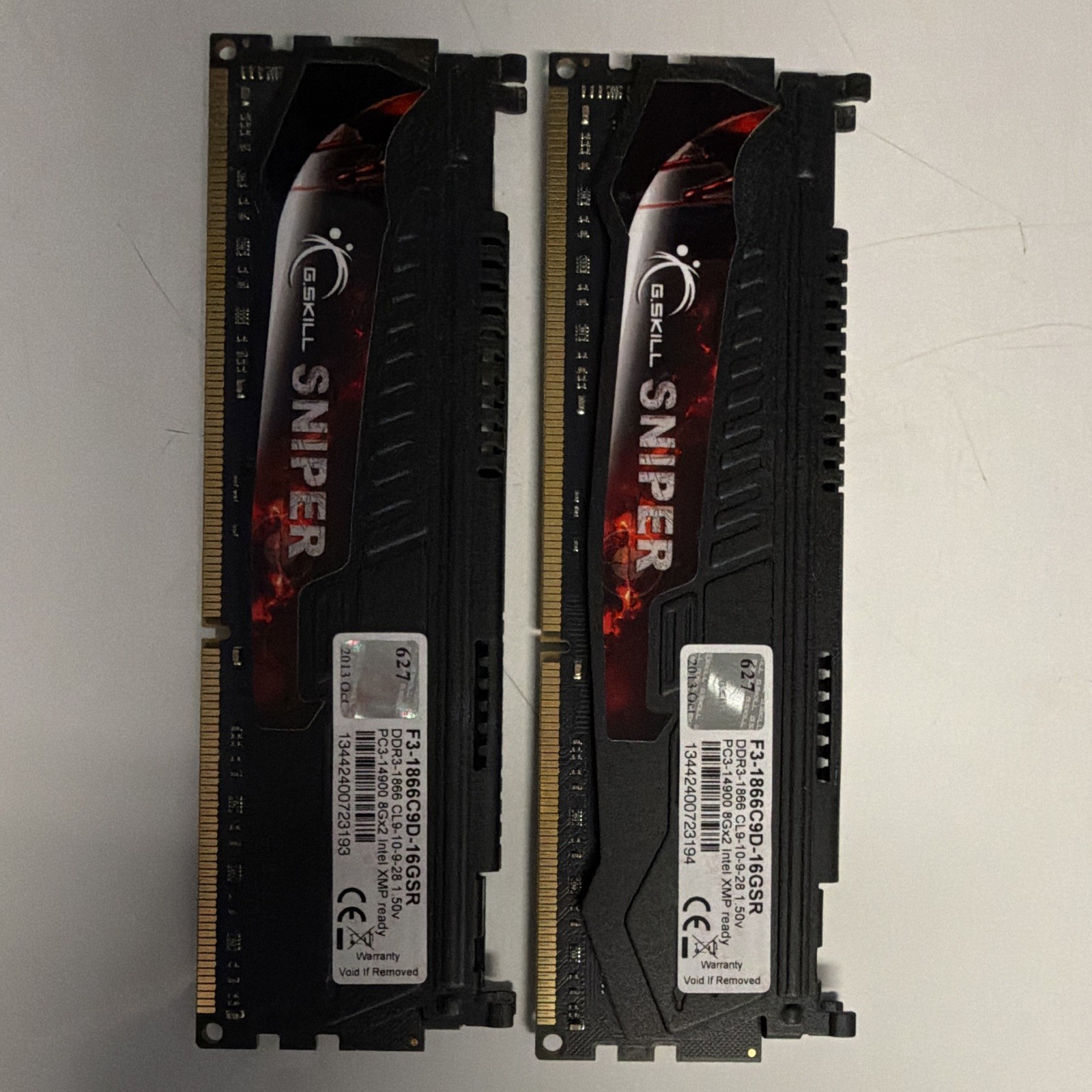 G.SKILL Sniper 16GB (2x8GB) DDR3-1866 PC3-14900 240-Pin DIMM XMP
