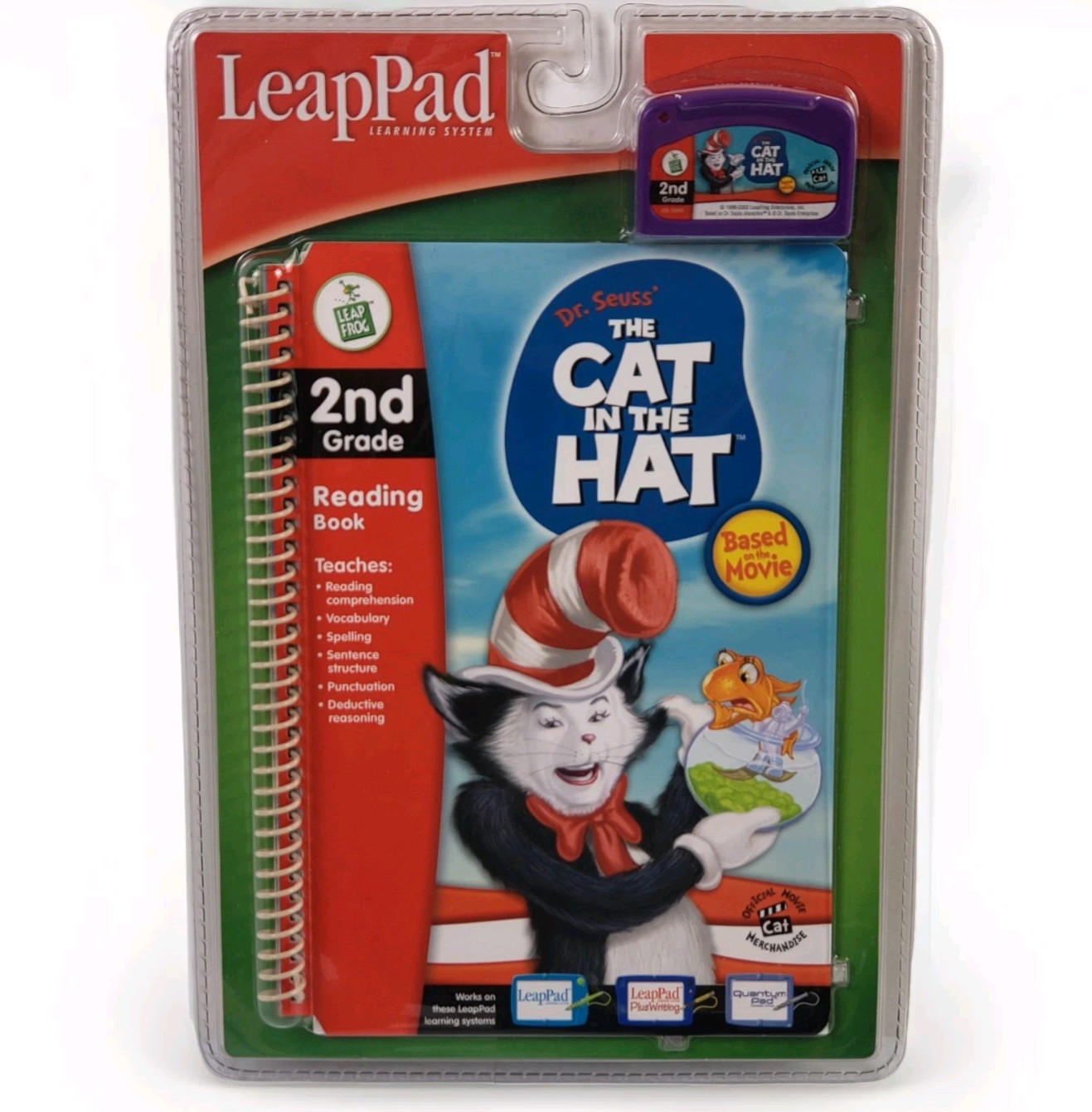 LeapFrog LeapPad Cat in the Hat Dr Seuss 2nd Grade Movie NEW Learning