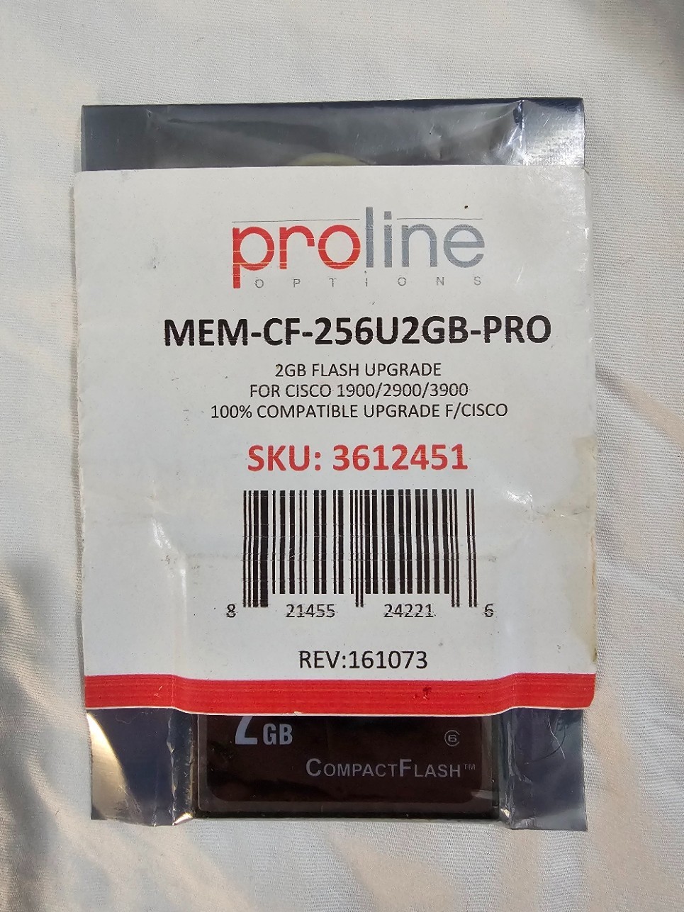 MEM-CF-256U2GB 2GB Flash Memory For Cisco 1900 2900 3900 ISR Series Routers
