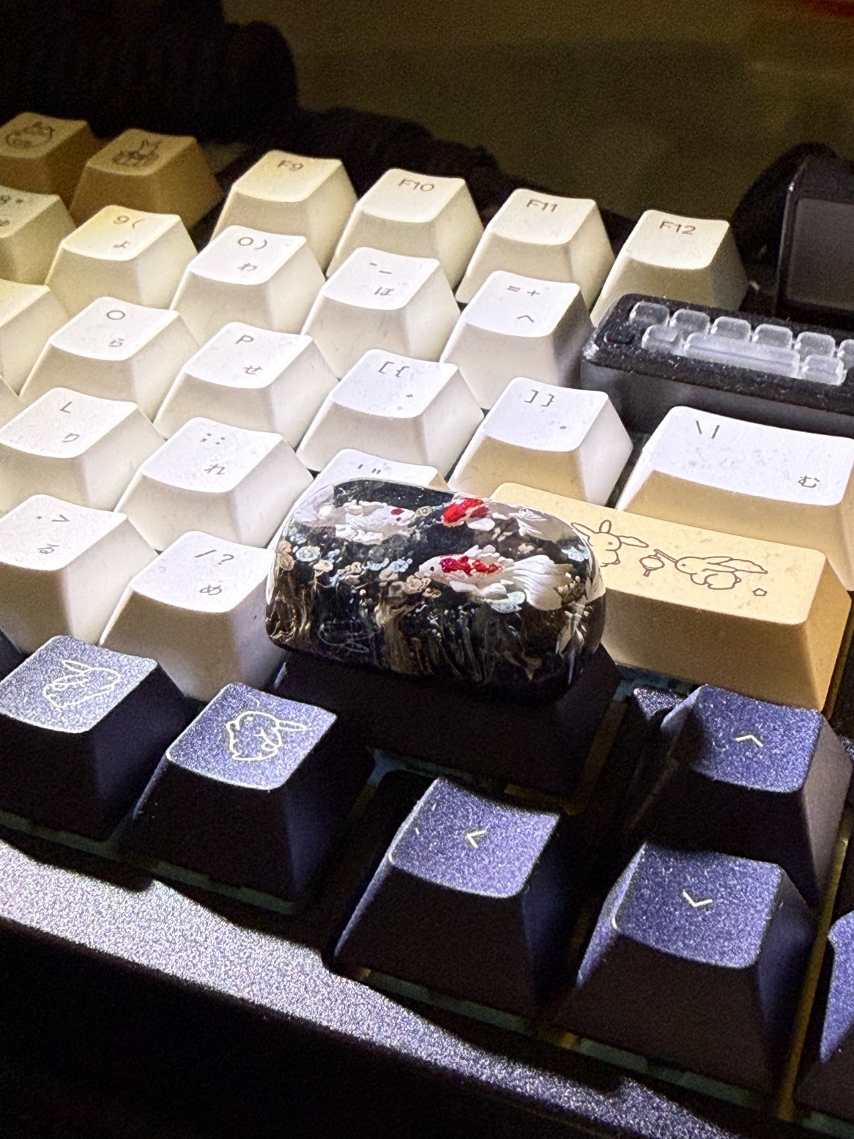 Jelly Key Artisan Keycap – Koi Fish (Zen Pond Series) for Shift Key