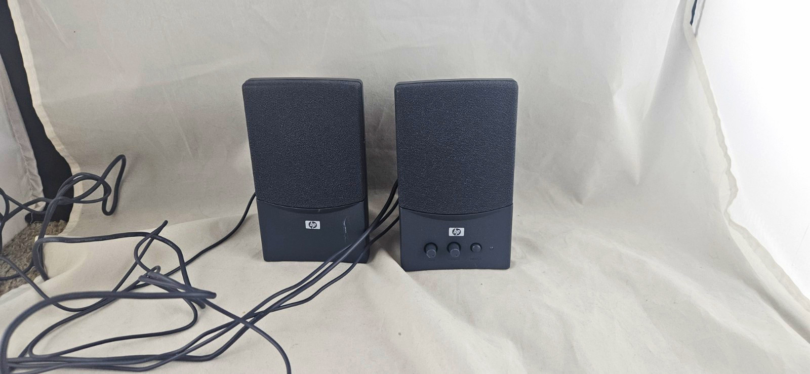 HP Pavilion Speaker System 2.0 Wired Computer Speakers Black MPN 5069-6296 B