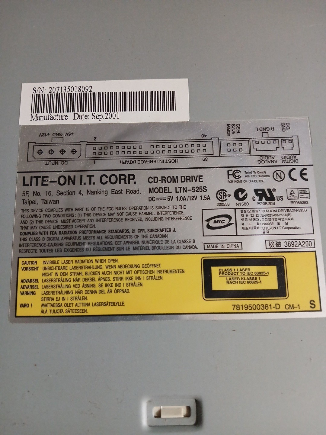 Lite-on Cd-rom Ltn-525s (cdr4)