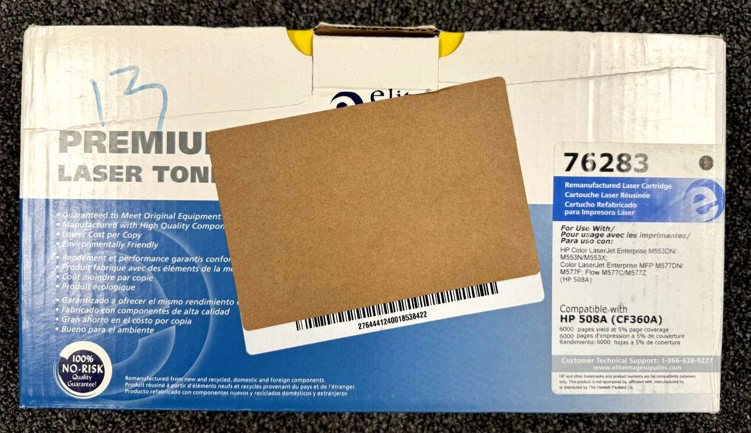 Elite Image Toner Cartridge 76283 Compatible with HP 508A  | 6000 Page Yield