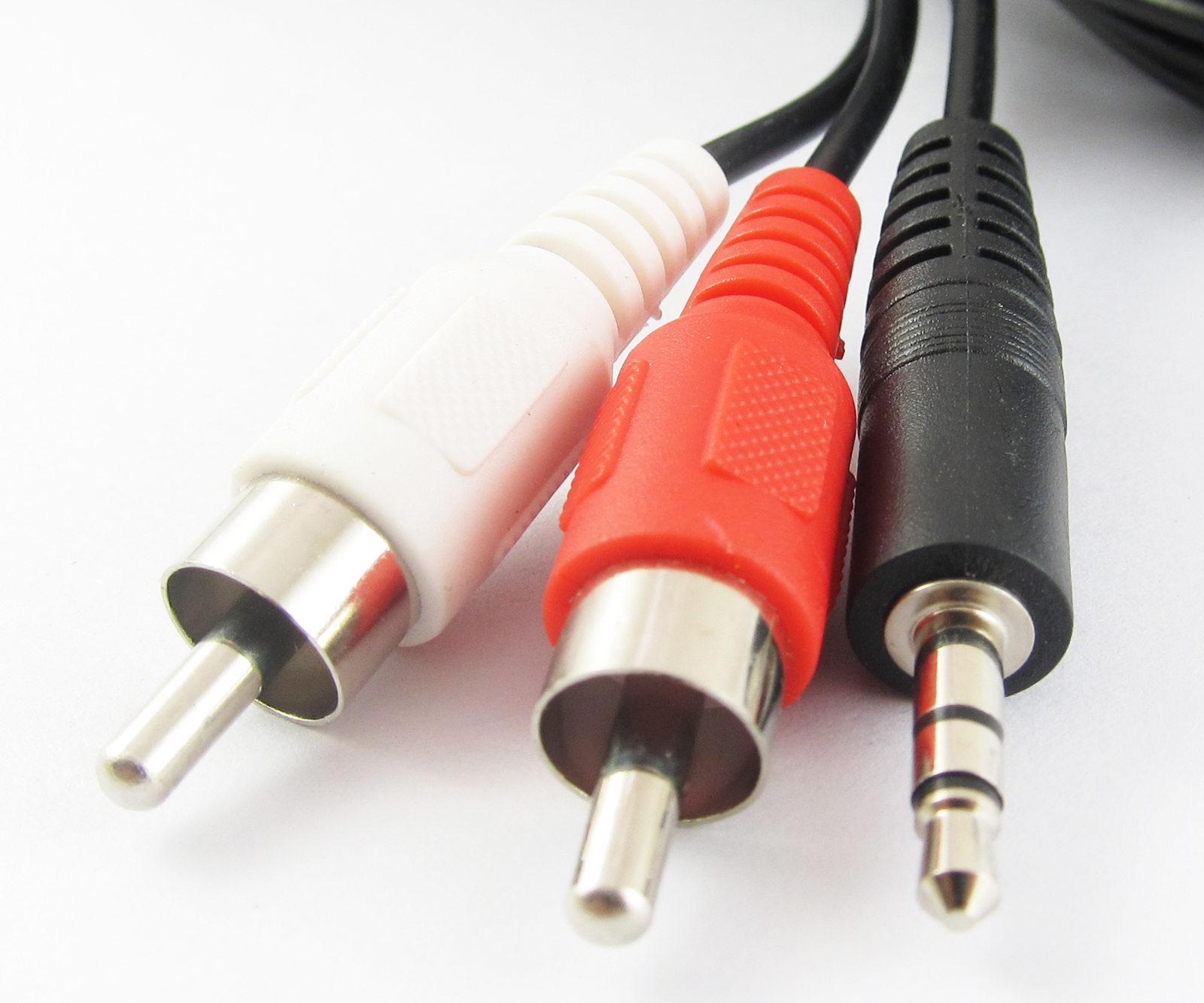 4pcs 3.5mm 16FT/5M Aux Male Stereo Plug to 2 RCA Phono Male Audio Video AV Cable