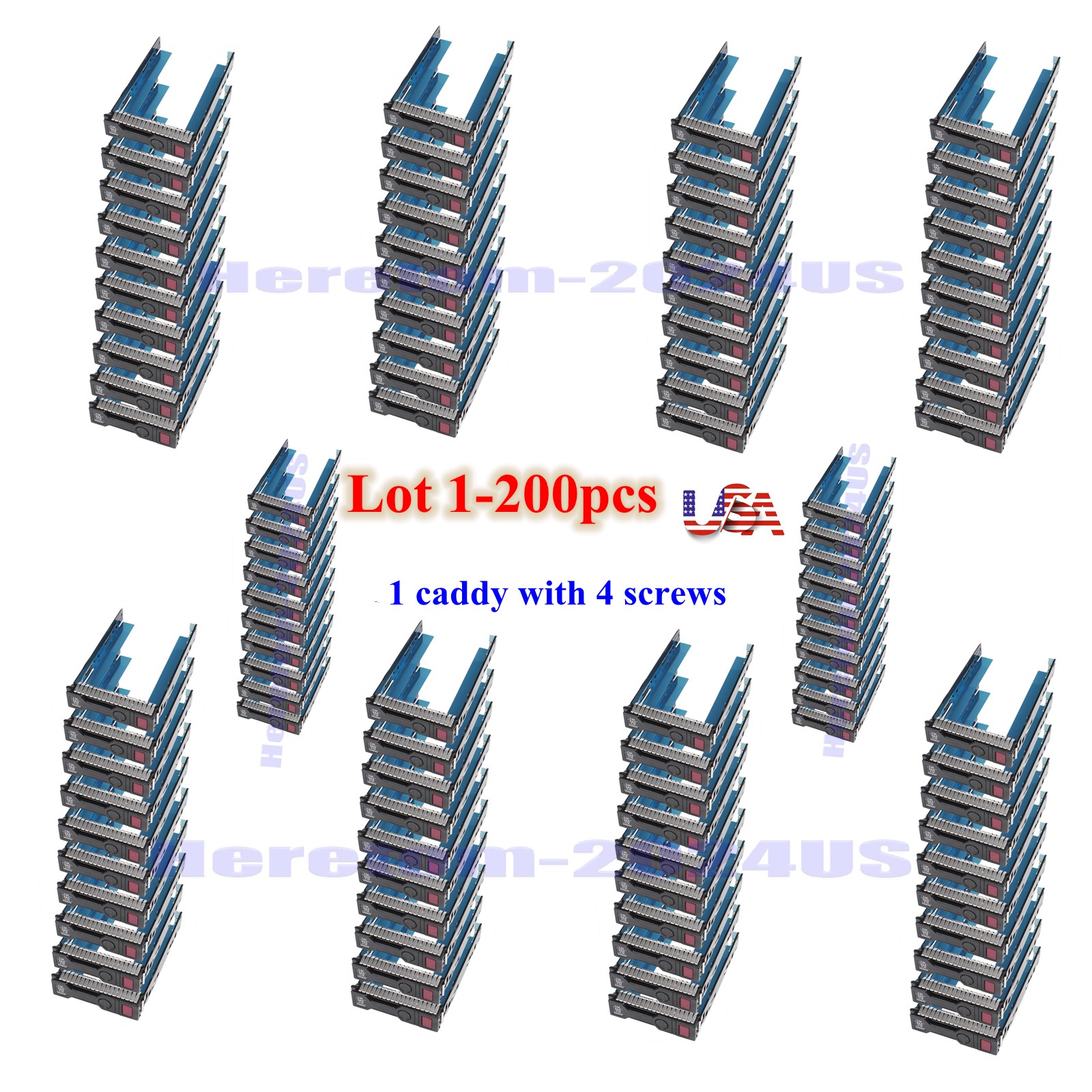 Lot HP 651314-001 3.5" HDD Caddy ProLiant DL380 G9 DL360 G9 G10 BL460c G8 G9 G10