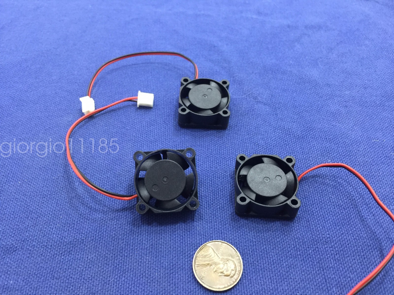 3 Pieces BXR 25mm x 25 x 10 Brushless Cooling Fan small micro Flow CFM 12V