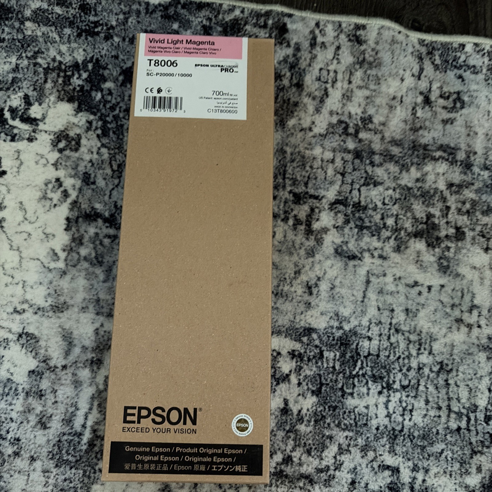 2023 GENUINE EPSON VIVID LIGHT MAGENTA INK T8006 SURECOLOR SC-P20000 SC-P10000