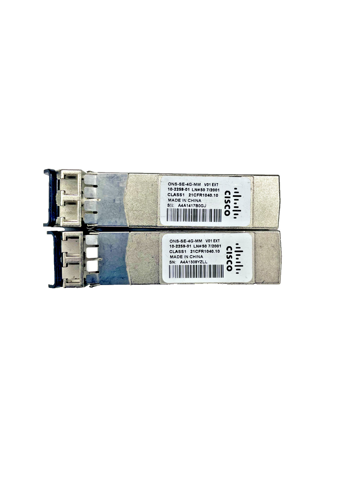 (Lot of 2) Cisco ONS-SE-4G-MM Network Transceiver Module