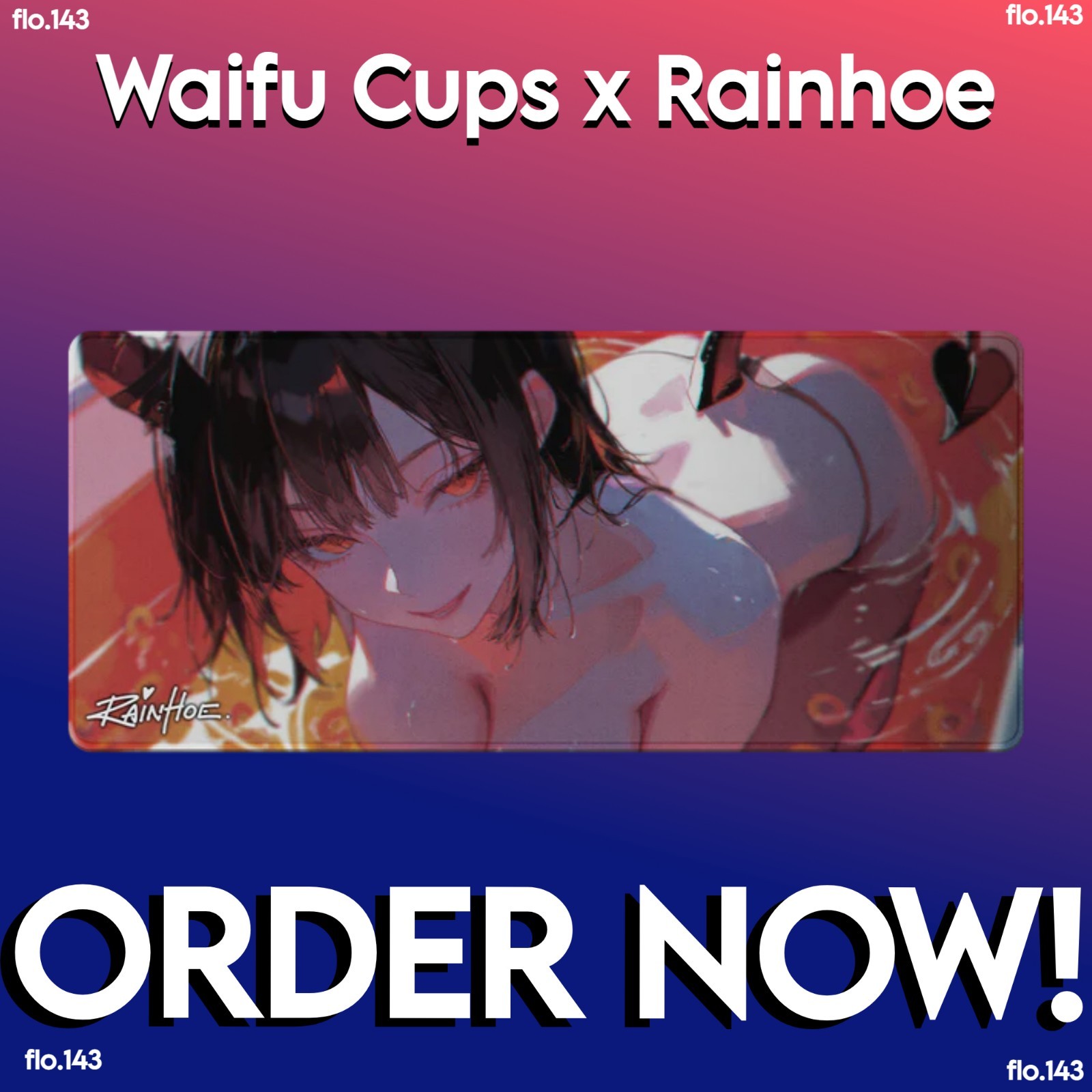 Gamersupps GG Waifu Vtuber Collab: Rainhoe Mouse Pad - IN HAND