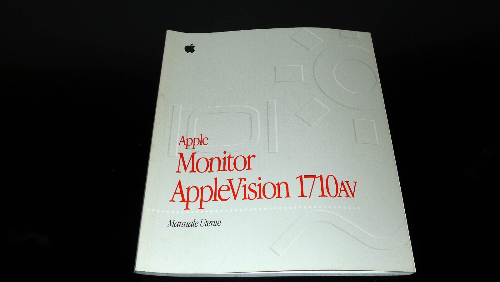 Italian instruction manual Apple monitor Applevision 1710 AV Macintosh Mac