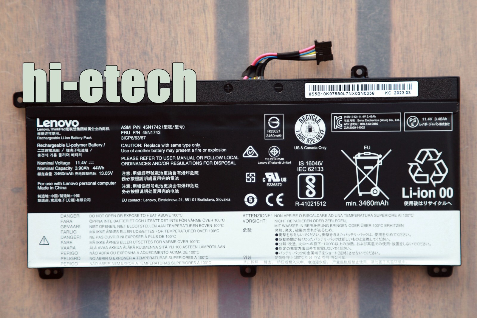 Genuine 45N1742 45N1740 45N1741 45N1743 Battery for ThinkPad T550 T550s W550