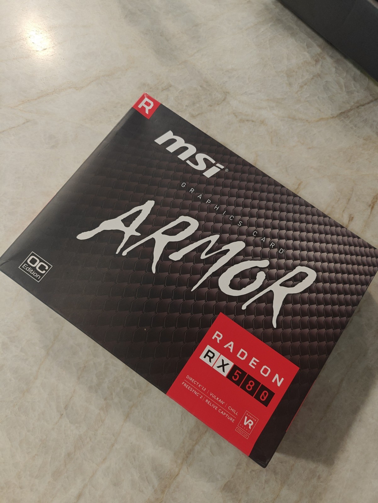 MSI Radeon RX 580 8GB GDDR5 Graphics Card (RX580ARMOR8GOC)