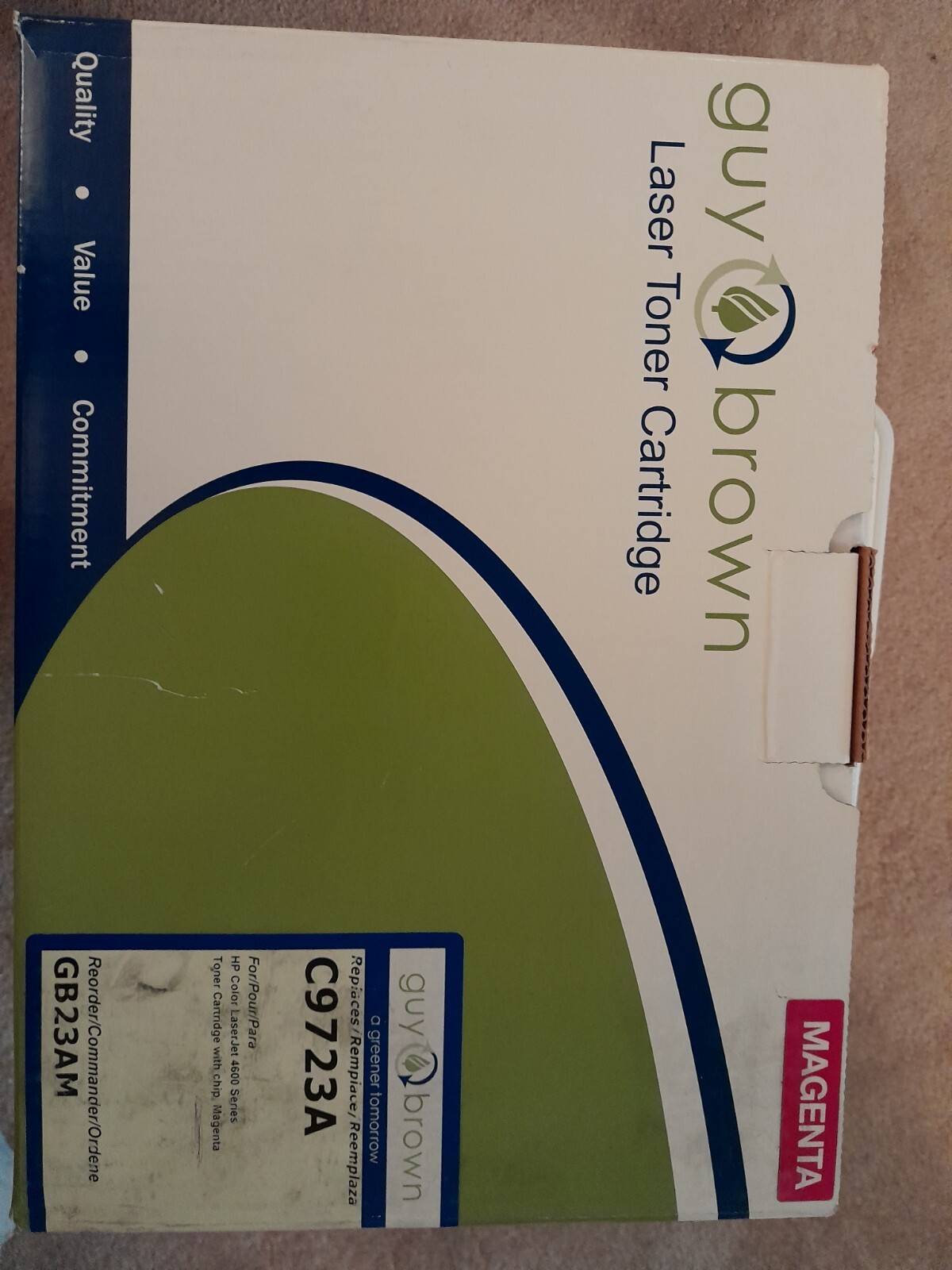 Guy Brown C9723A Toner - Magenta for HP LaserJet 4600 Series