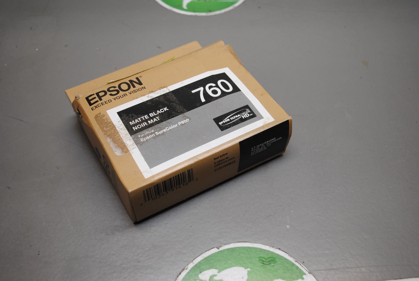 Genuine Epson 760 T760 Matte Black T7608 SureColor P600 EXPIRED 2024 