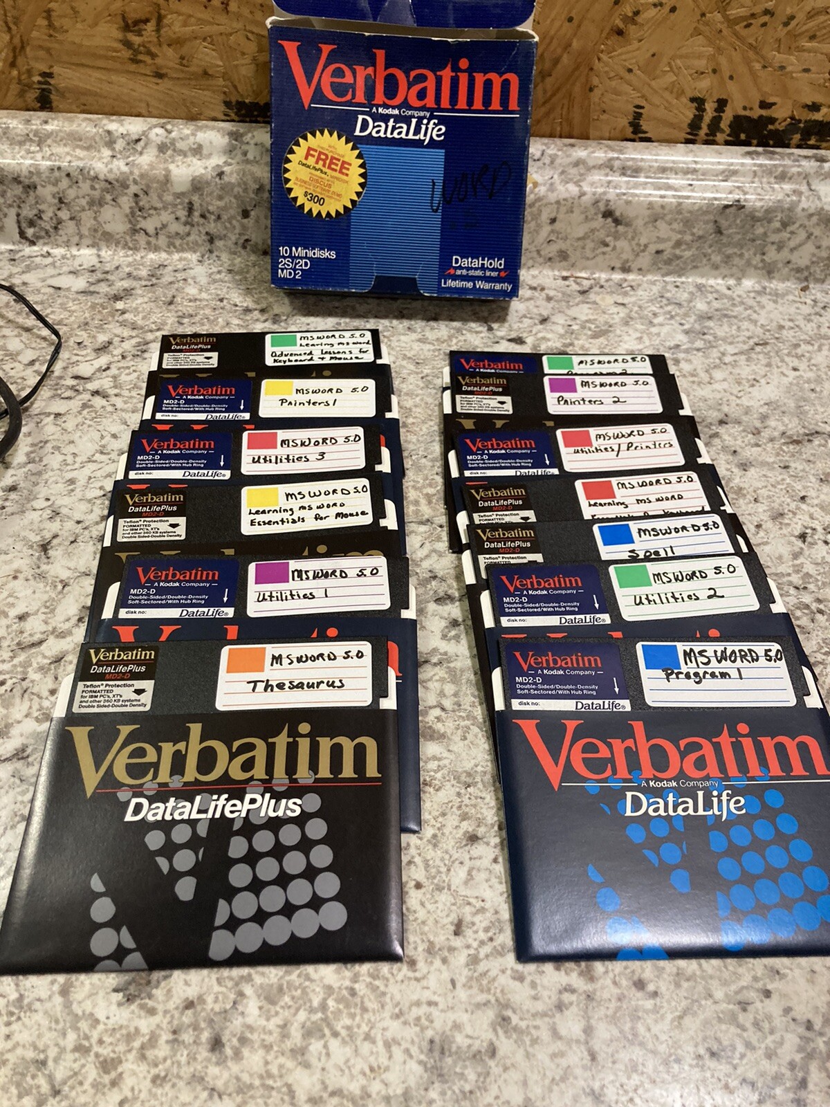13 Disk Lot - MS Word 5.0 Microsoft 