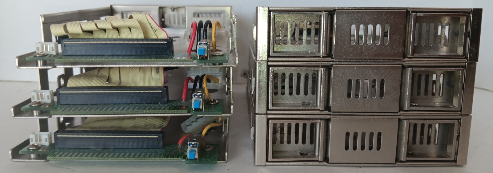 LOT (2) Hard Disk Drive 3.5" HDD Caddy for Server W/39-Pin IDE & Molex Connector