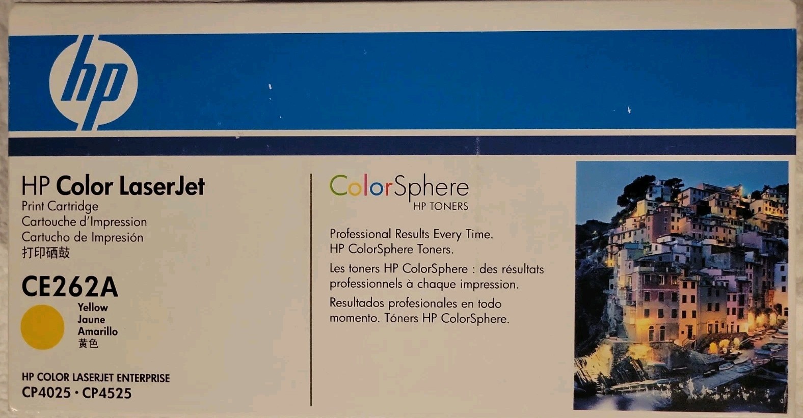 HP LaserJet CE262A YELLOW Toner Print Cartridge CP4025 CP4525 New Sealed