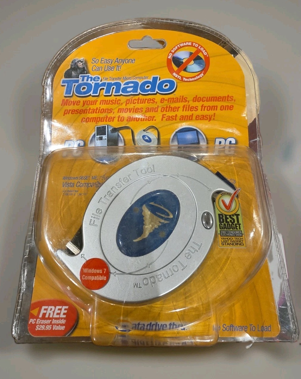 The Tornado File Transfer Micro Computer PC to PC USB Data Cable New Sealed