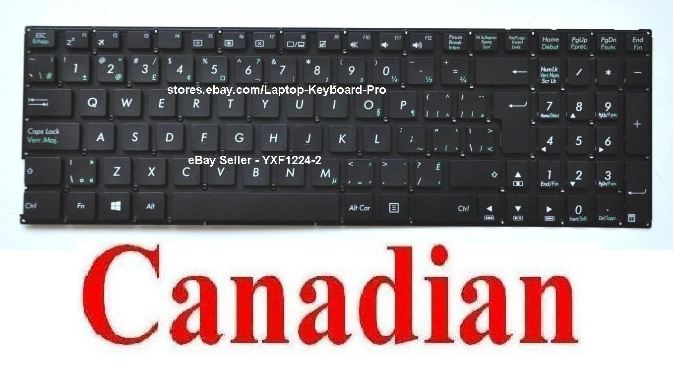 Keyboard for ASUS X555 X555D X555S X555L X555U X555Y X555B X555BA X555Q - CA