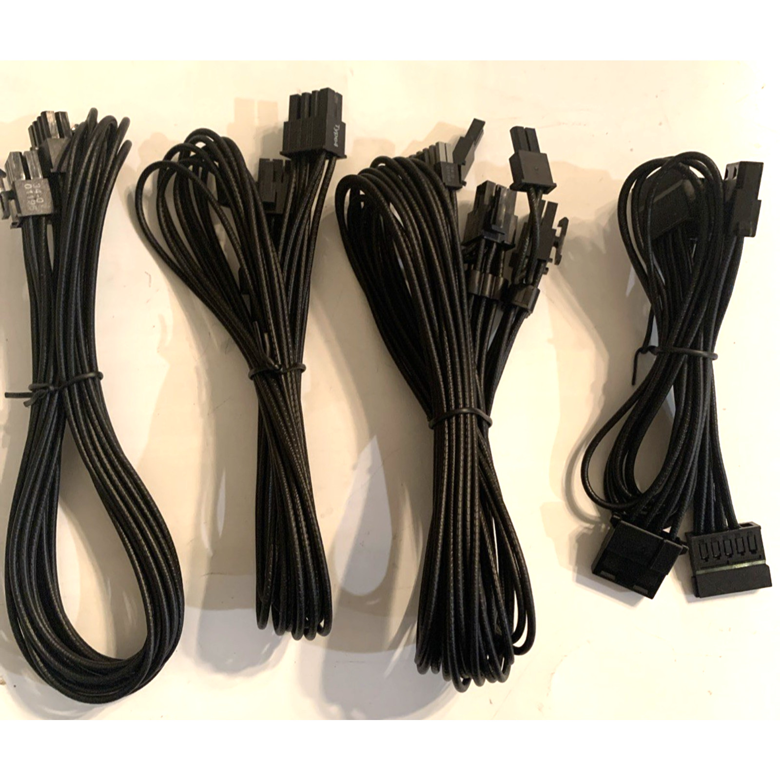 Lot of 4 Corsair RMe Series RM750e SATA CPU PCI-E Replacement Wires/Cables