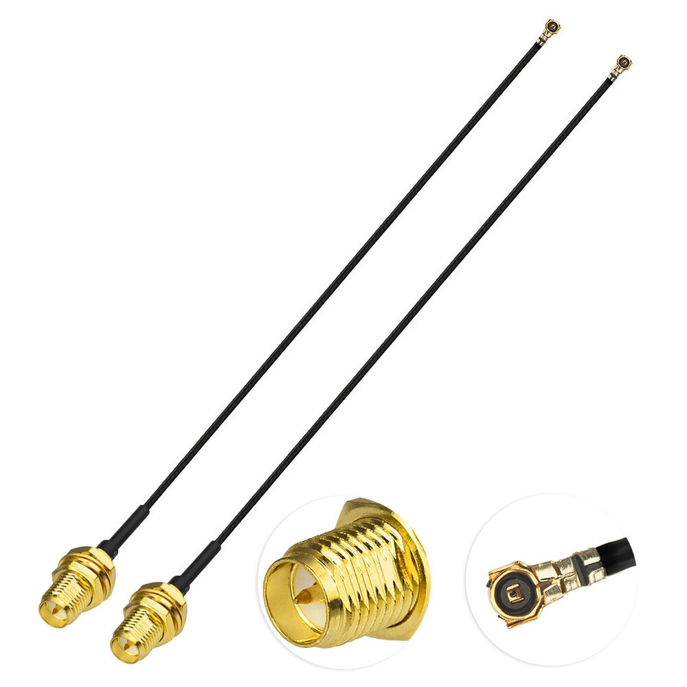 4x U.FL MHF4 to RP SMA female 0.81mm Pigtail Coax Cable Antenna Router WiFi