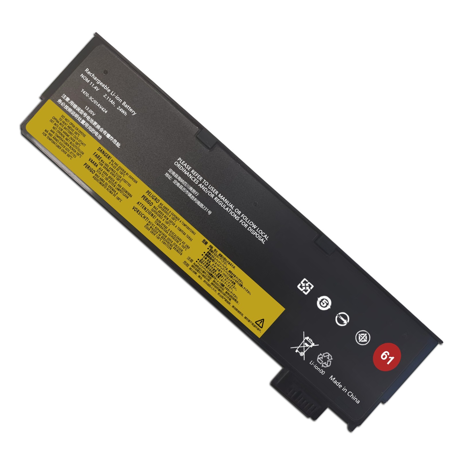 Lot 61 01AV423 01AV422 01AV424 Battery For Lenovo Thinkpad T470 T480 T570 T580